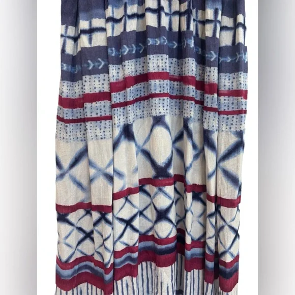 LOFT Beach Tie Dye Sundress Swim Cover Up Boho Flowy Resort Dress Size 4 🏝️ - Picture 3 of 7